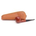 SAVINELLI - LEATHER POUCH 1 PIPE COGNAC