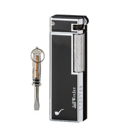 Winjet - fekete & króm pipagyújtó