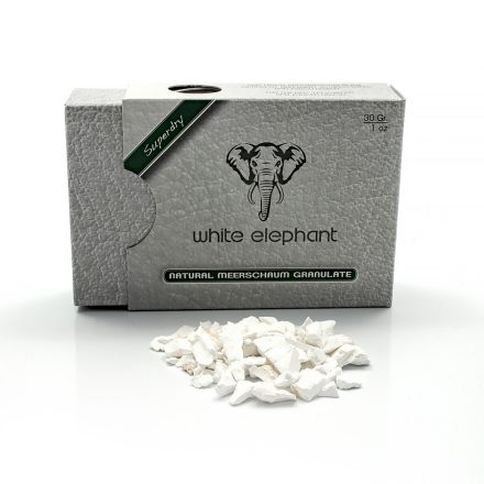 White elephant természetes tajtékkő granulátum pipához (30gr)