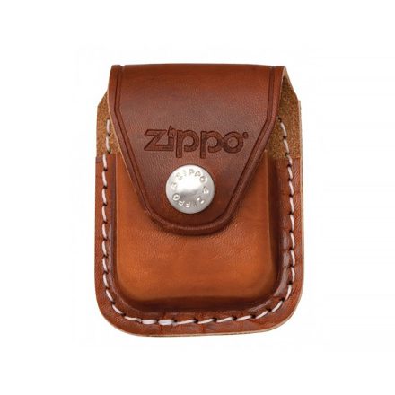 Zippo - Original Öngyújtó bőrtok, barna, fém klippes (LPCB)