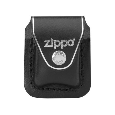 Zippo - Original Öngyújtó bőrtok, fekete, fém klippes (LPCBK)