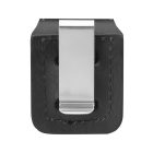 Zippo - Original Öngyújtó bőrtok, fekete, fém klippes (LPCBK)