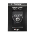 Zippo - Original Öngyújtó bőrtok, fekete, fém klippes (LPCBK)