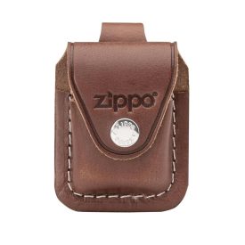    Zippo - Original Öngyújtó bőrtok, barna, patentos befűzős (LPLB)