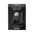  Zippo - Original (nyitott) Öngyújtó bőrtok, fekete, patentos befűzős (LPTBK)
