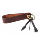 Chacom Retro bőr pipa tartó pipakéssel (barna) W019 